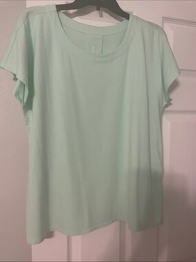 J.Jill Luxe Supima Beautiful Mint Green Scoop Neck Short Sleeve Women’s Top